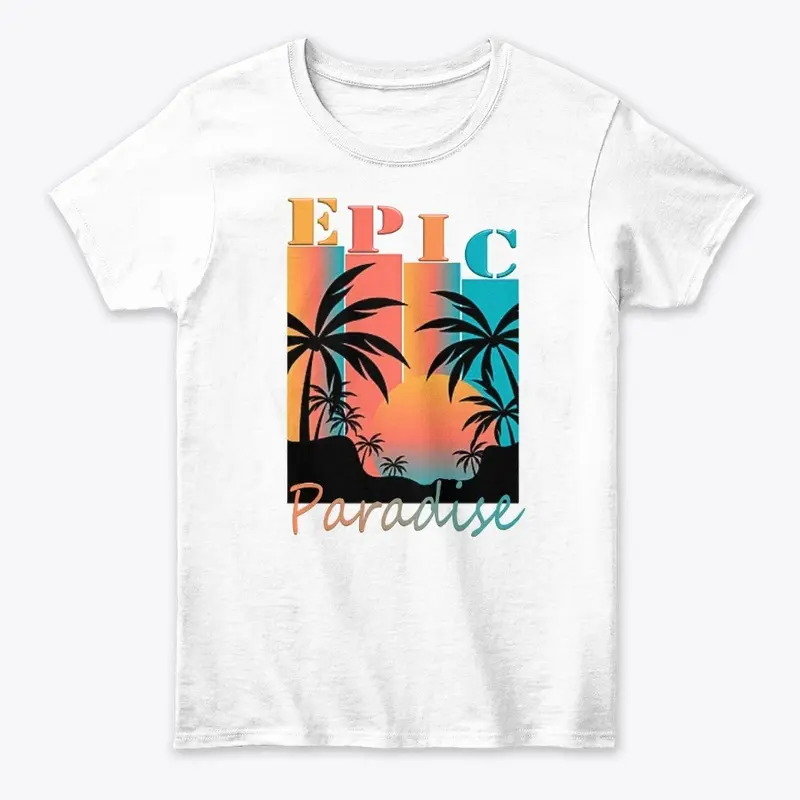 "Beach Tree Epic Paradise Tees"